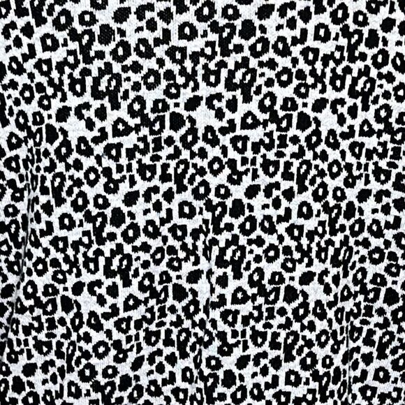 SCOTT & Scott London Animal Print Brooklyn Cashmere Knit Bomber Jacket Sweater - Picture 9 of 10